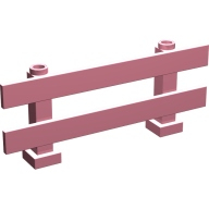 Lego plot zábrana 1x8x2 2/3, růžová (6079 PINK)